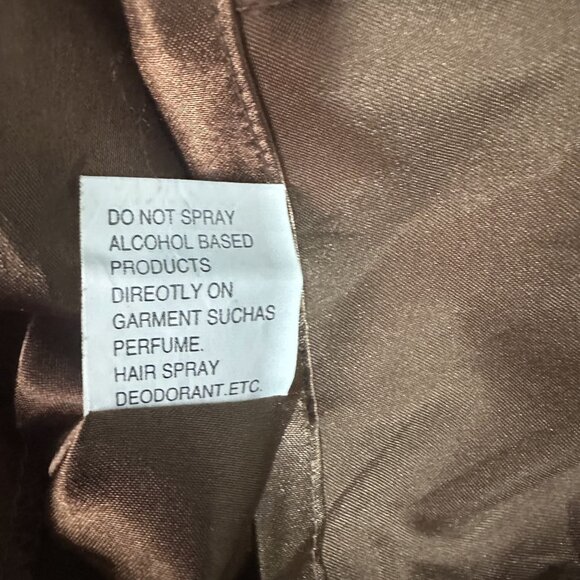 La Contessa High Fashion Brown Metallic Dress Size 8 Formal Holiday - Picture 12 of 14